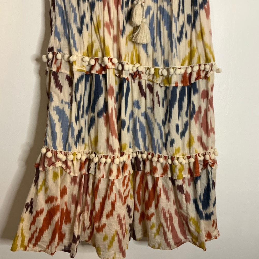 Colorful Patterned Women's Dress - Picture 3 of 6
